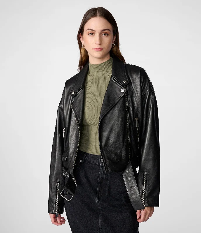 Online Clothing Stores Victoria Embellished Moto Jacket