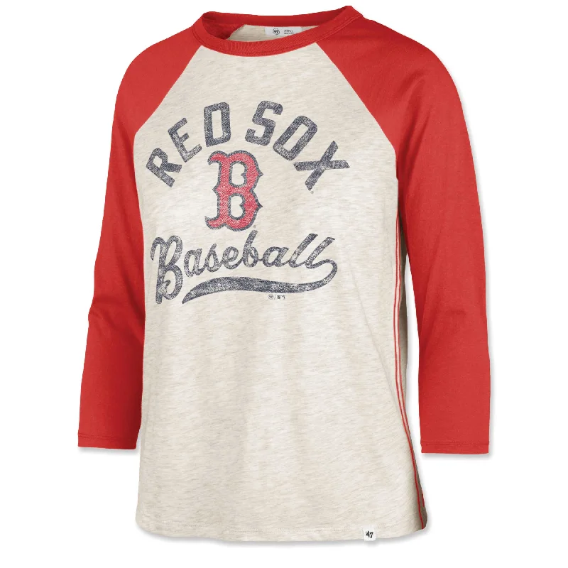 Stylish Women's Attire Ladies 47 Retro Daze Raglan 3/4 Sleeve - Red