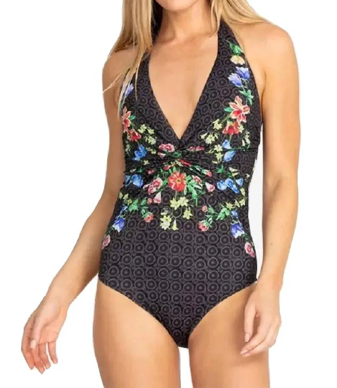 Contemporary Women's Clothing Color Twist One Piece In Multi