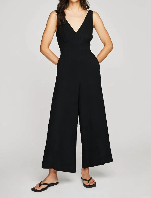 Women's Professional Clothes Gianna Wide Leg Jumper In Black