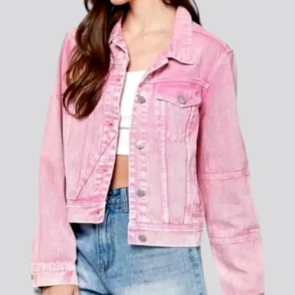 Women's Seasonal Clothes Color women's denim jacket