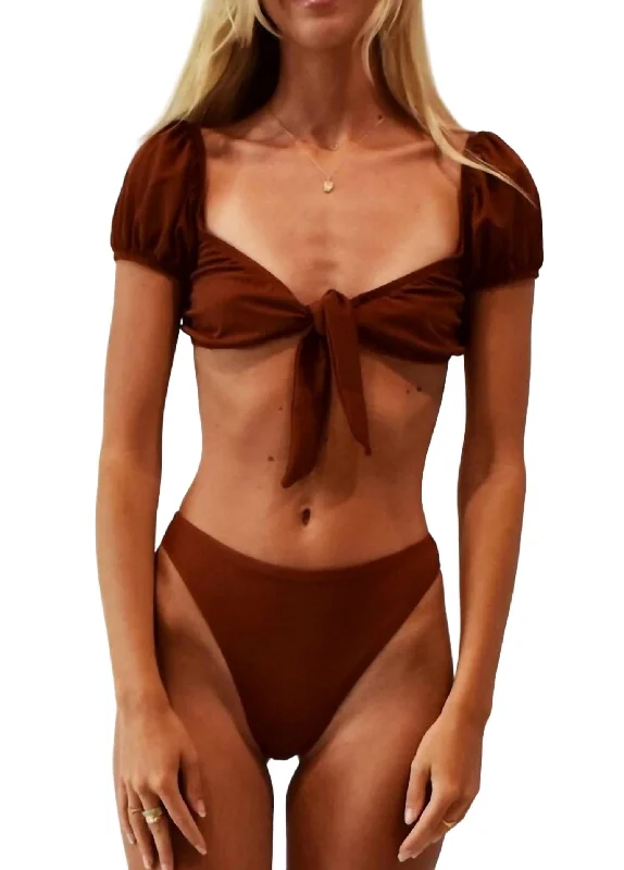Women's Workout Clothing The Breelyn Bikini Top In Morocco