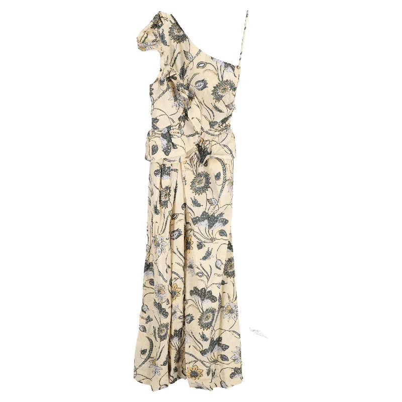 Clothes Woman Ulla Johnson Solana Jumpsuit in Yellow Cotton