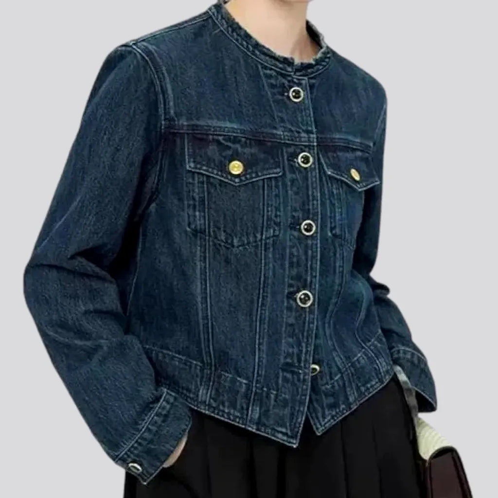 Comfortable Women's Clothes Elongated oversized jean jacket for women