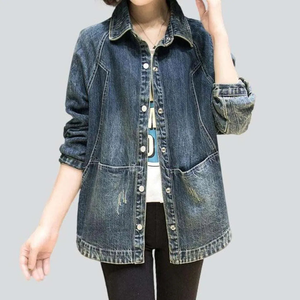 Women's Athletic Outfit Vintage denim jacket for women