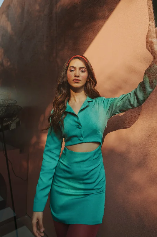 Holiday Special Offers Kim's Green Blazer Dress