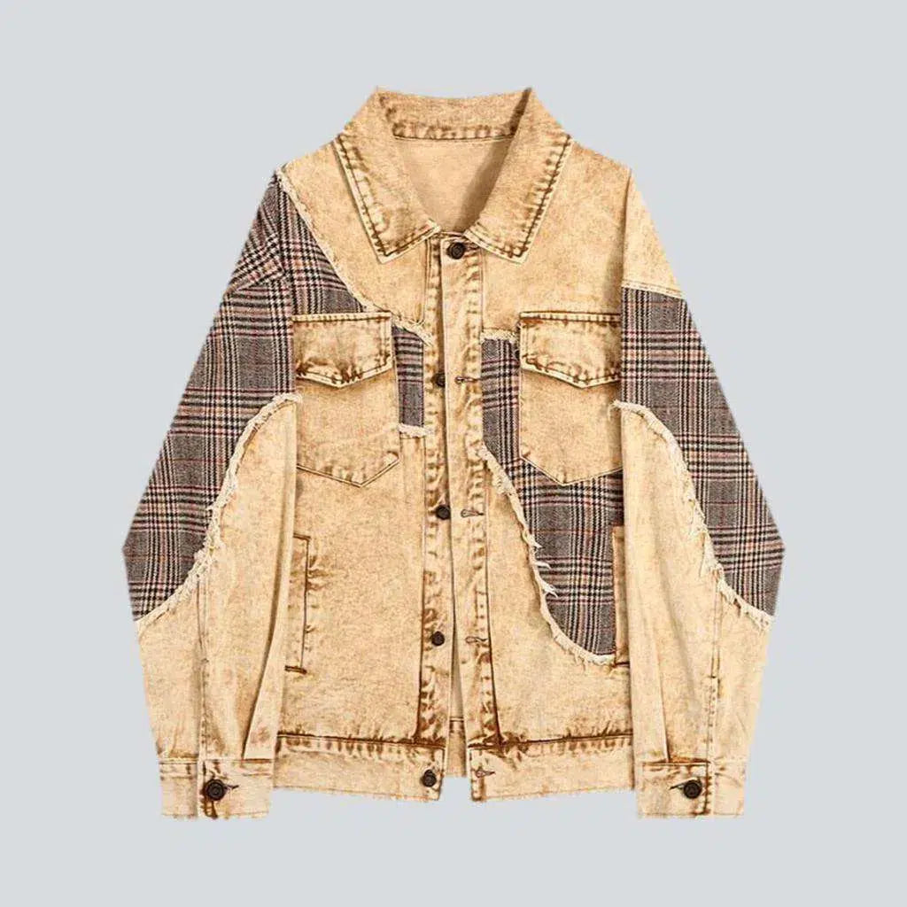 Women's Formal Clothes Vintage patchwork women's denim jacket