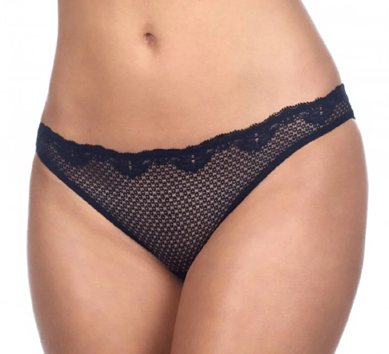 Women's Clothing Sets Duet Lace Low-Cut Bikini In Black