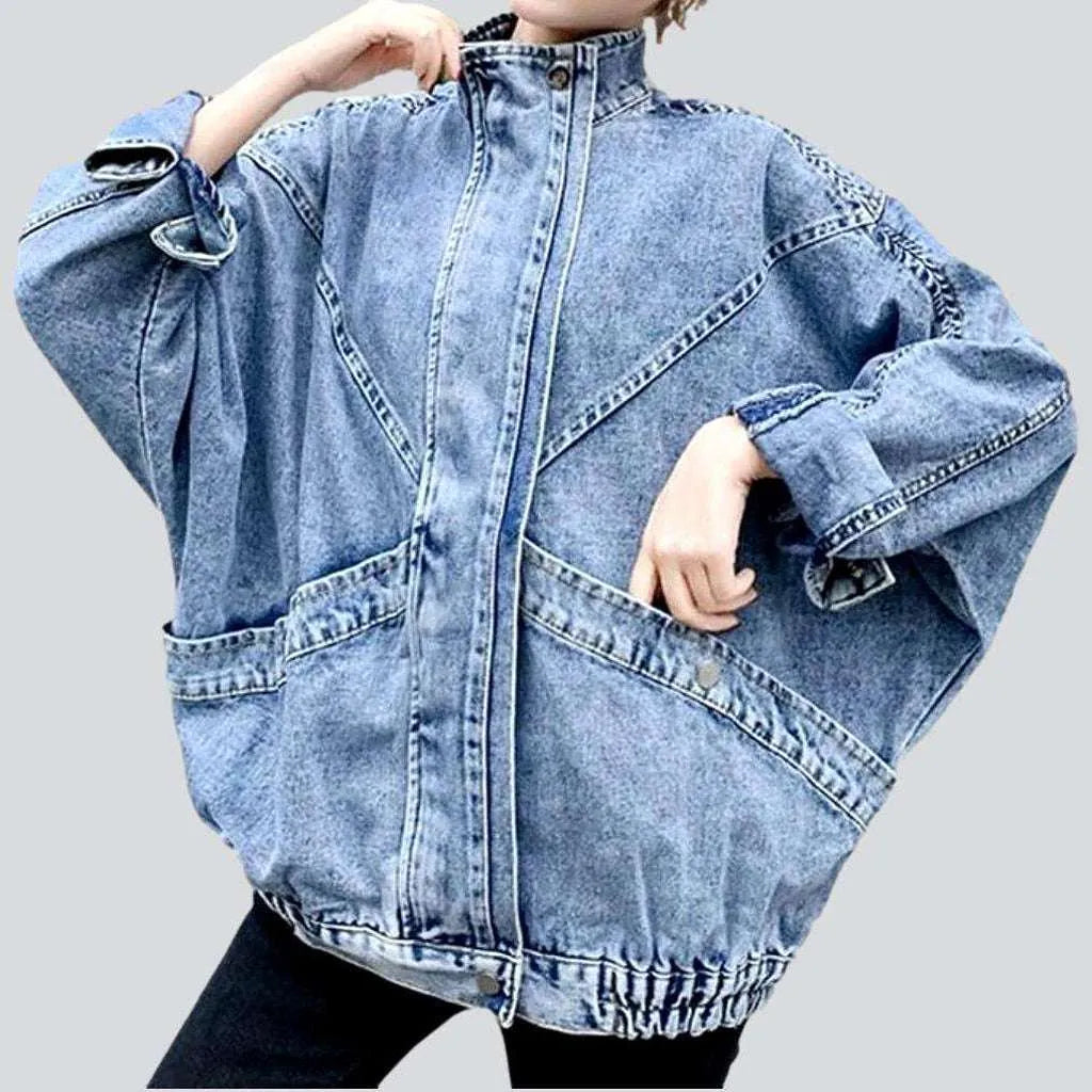 Women's Active Outfit For Fitness Patchwork y2k denim jacket
 for women