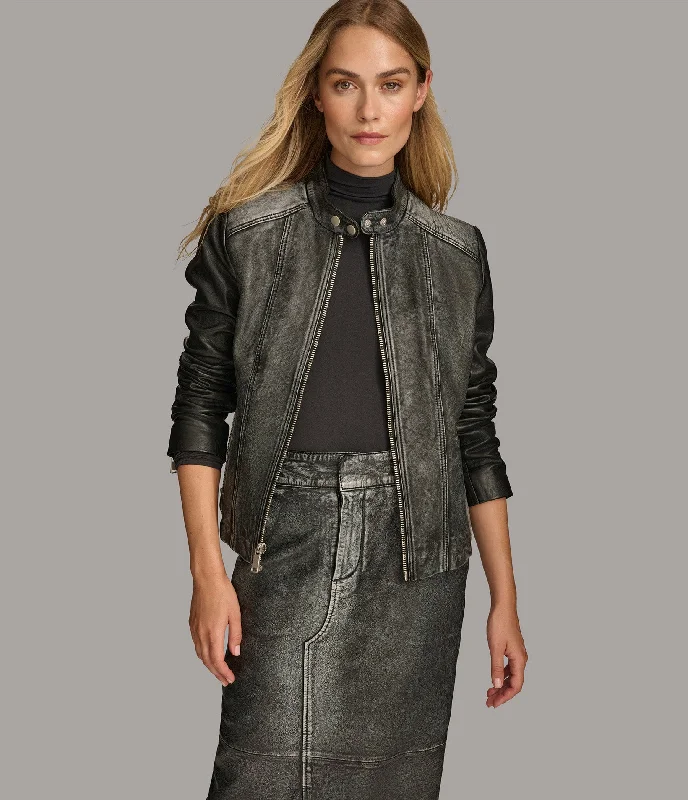 Women's Active Outfit For Fitness Alora Combo Racer Jacket