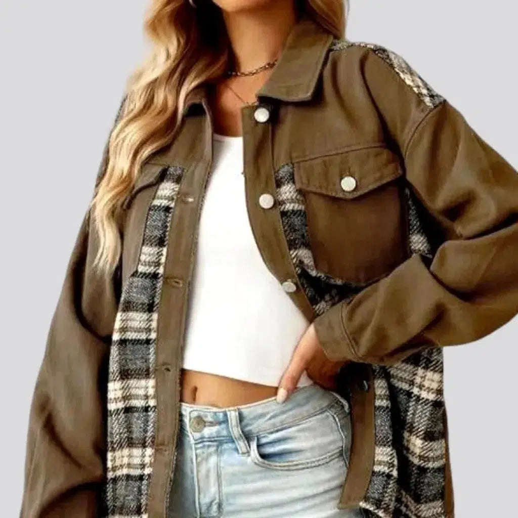 Contemporary Women's Clothing Shirt-like women's denim jacket