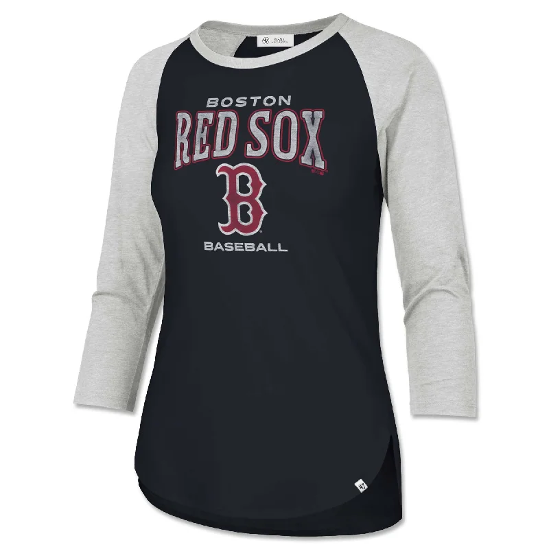 Women's Seasonal Attire Ladies 47 Heatwave Frankie Raglan 3/4 - Navy/Grey