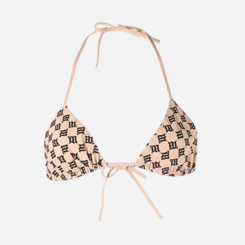 Women's Trendy Clothes MISBHV Swim Monogram Bikini Bra - Beige
