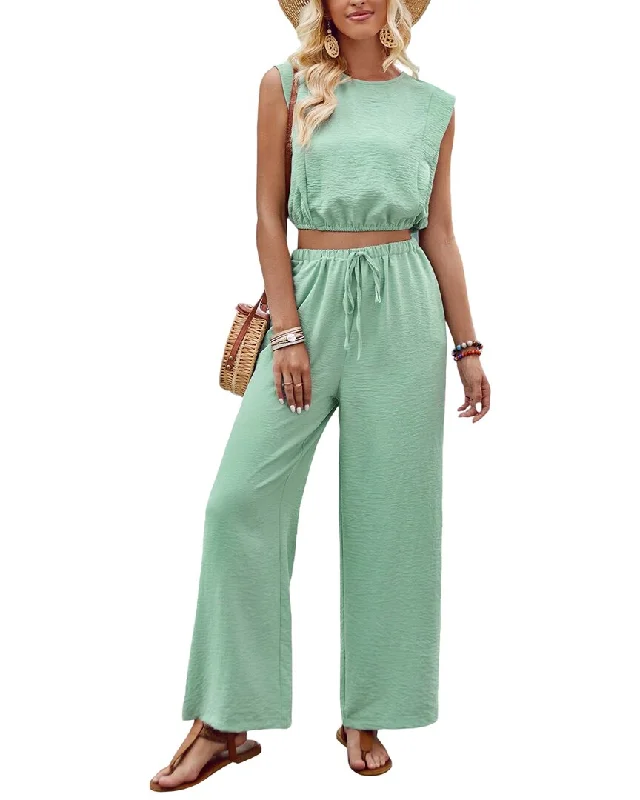 Women's Professional Attire Persea 2pc Top & Pant Set