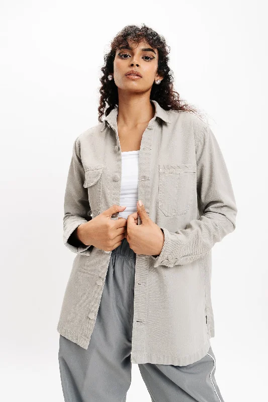 Women's Outerwear Apparel Bisque Denim Ef. Shacket