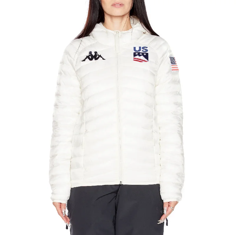 Fashionable Women's Wardrobe 6Cento 663 US Ski Jacket - White