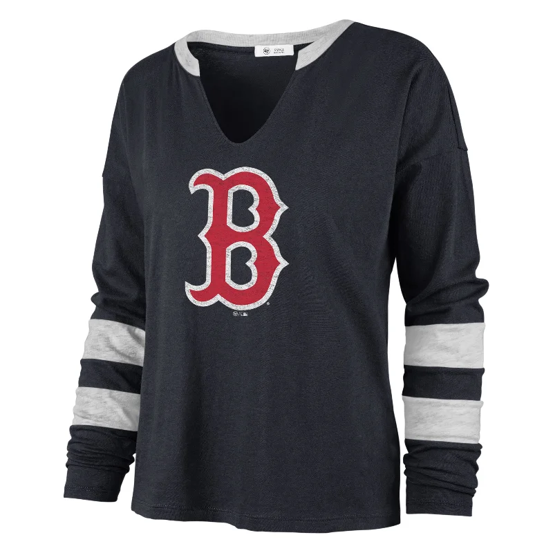 Women's Formal Event Attire Ladies 47 Celeste Long Sleeve - Navy