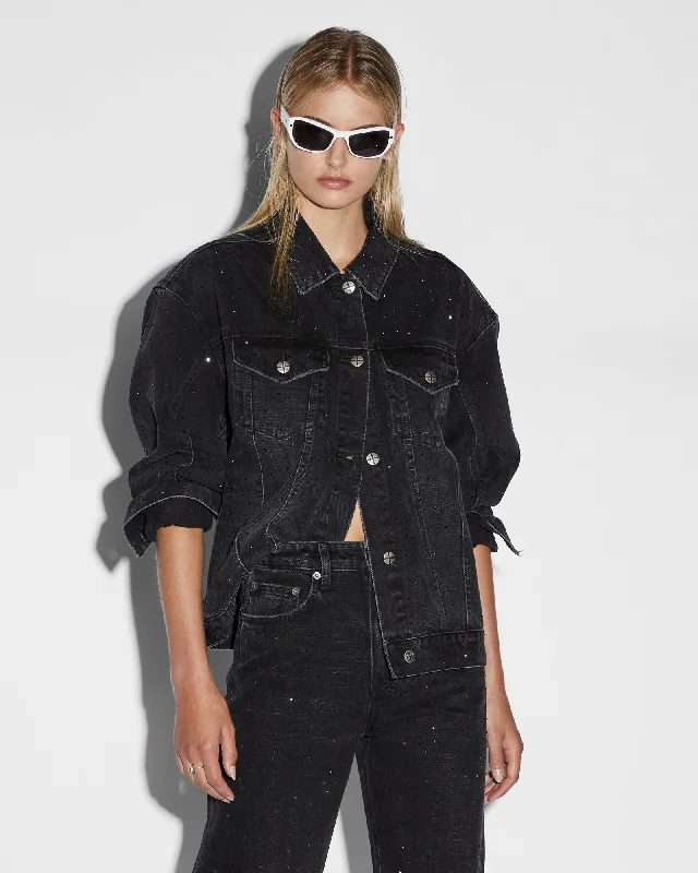 Sustainable Women's Clothes OVERSIZED JACKET KRYSTAL NOIR