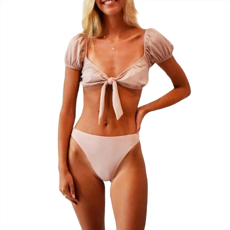 Formal Clothing For Women The Breelyn Bikini Bottom In Sandy Rose