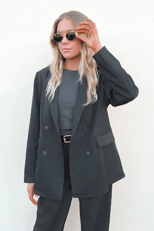 Women's Active Garments For Workouts Lucas Blazer Charcoal