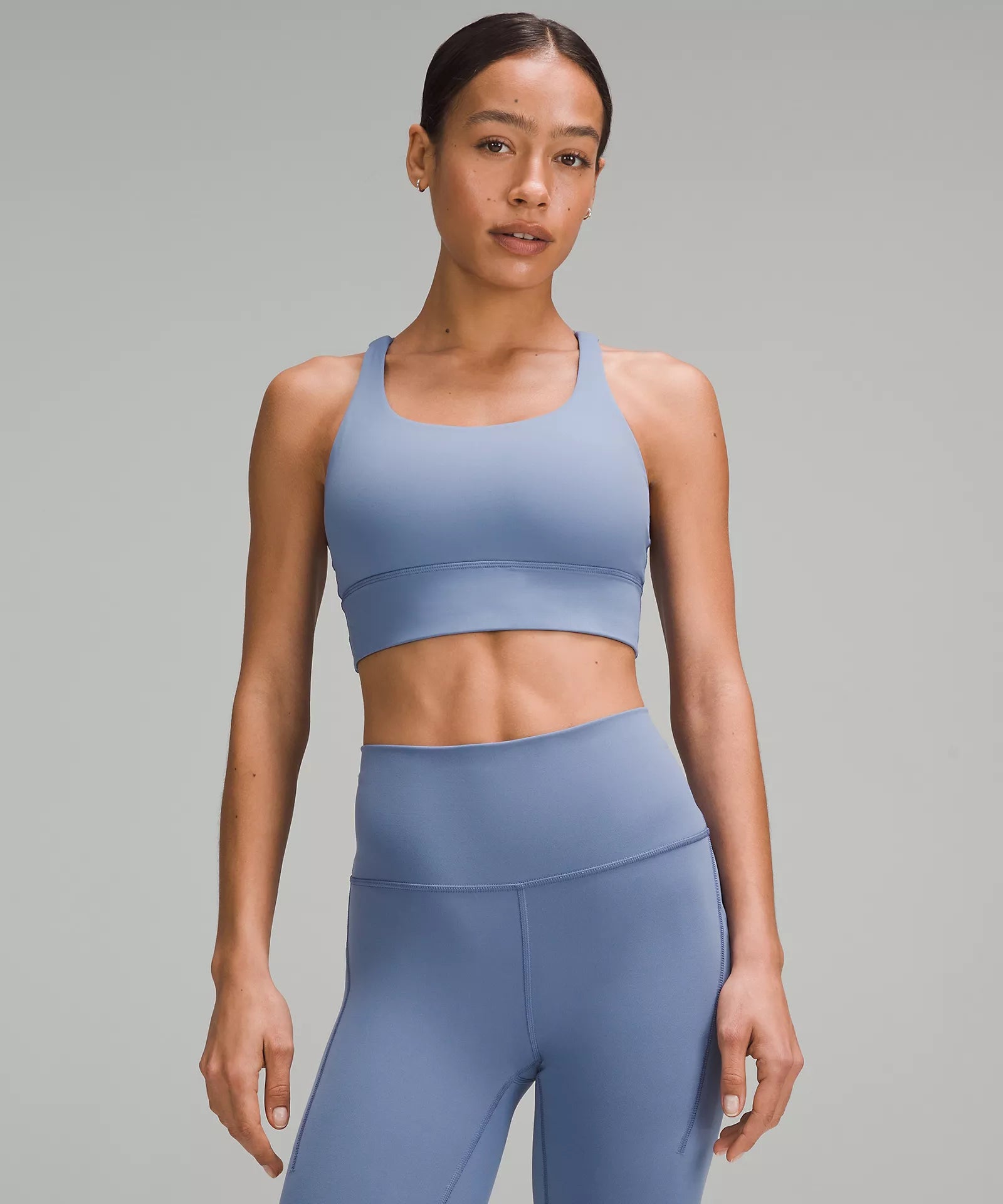 Women's Active Clothing lululemon Energy Longline Bra *Medium Support, B–D Cups | Oasis Blue