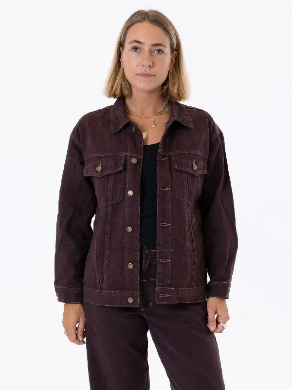 Affordable Online Boutique Madi Jacket - Chocolate Plum