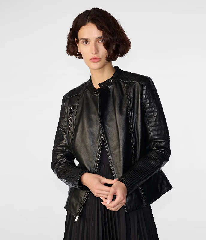 Women's Clothes For The Office Hadley Quilted Leather Jacket