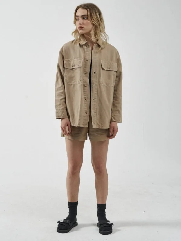 Weekend Sale Discovery Overshirt - Faded Khaki
