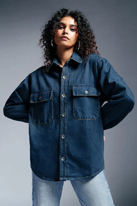 Women's Elegant Clothing Sets Urban Blue Women's Denim Jacket