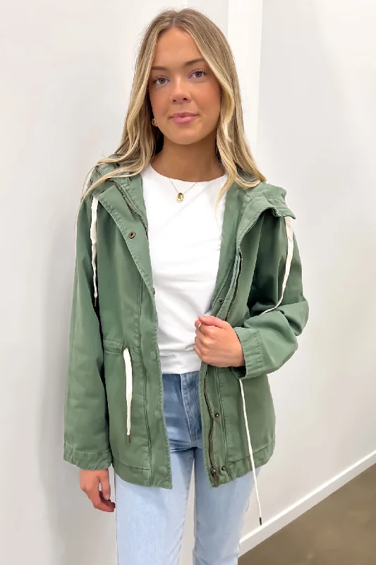 Women's Fashion-Forward Apparel Kingston Anorak Khaki