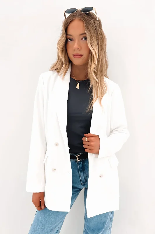 Elegant Women's Evening Garments Lucas Blazer Chalk