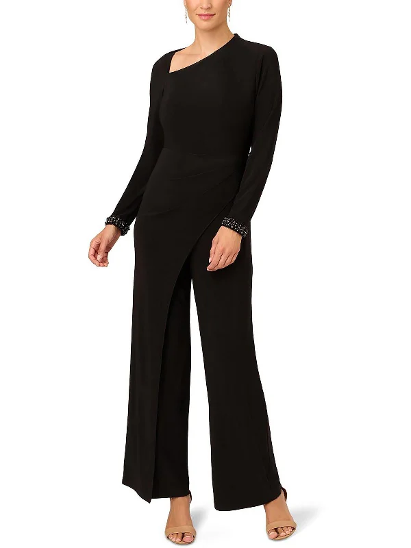 Boutique Dress Online Womens Asymmetric Wide Leg Jumpsuit