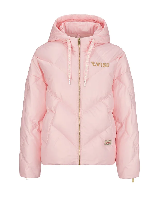Women's Comfortable Garments Swallow Embroidered Oversized Down Jacket