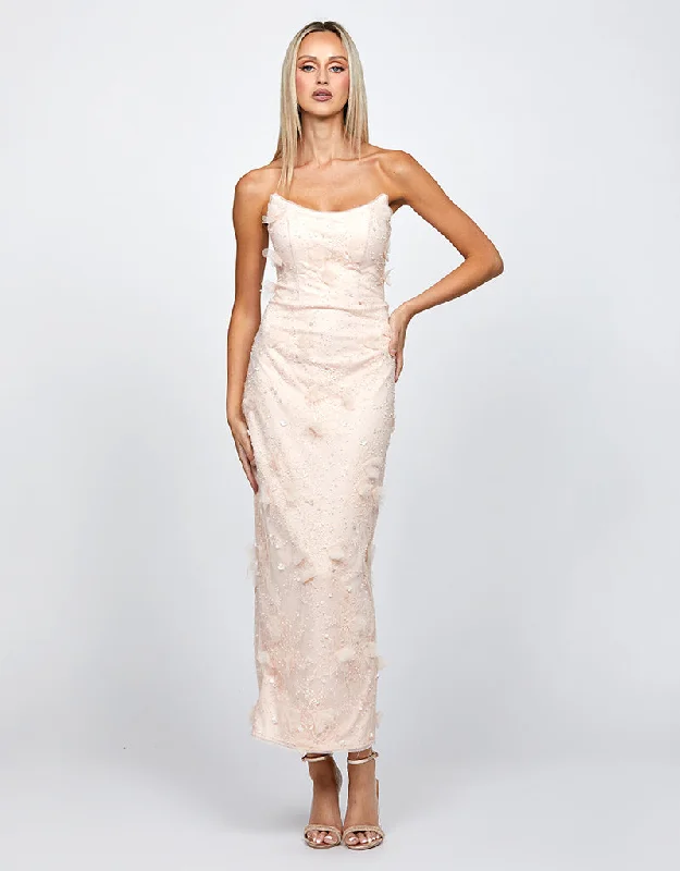 Huge Markdowns CLARA STRAPLESS SCOOPED MIDAXI B71D07S
