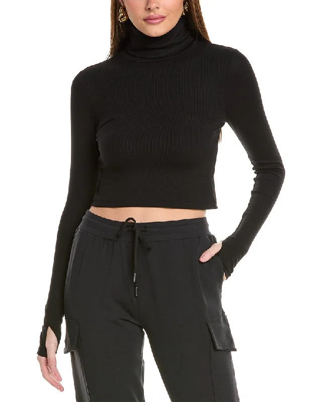 Sophisticated Outfits Splits59 Jackson Rib Cropped Turtleneck Top