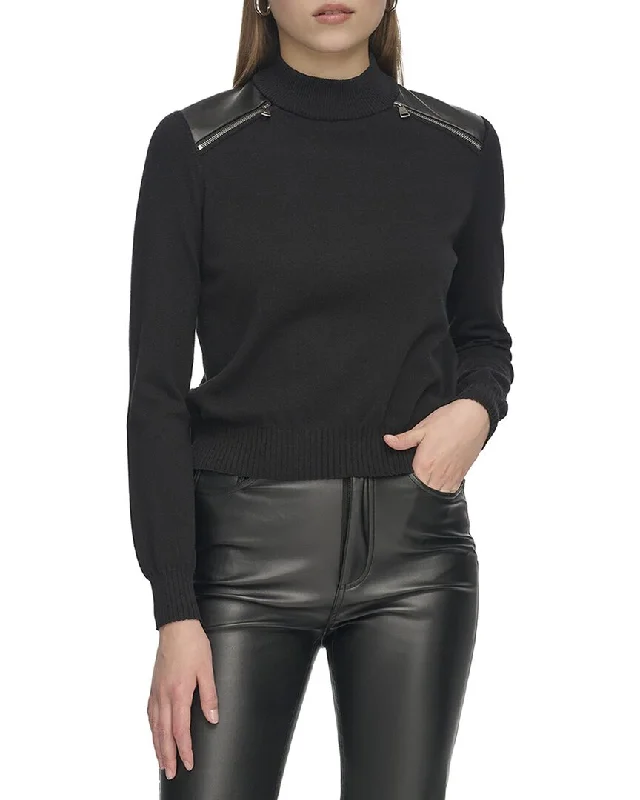 Spring Wardrobe DKNY Zipper Sweater