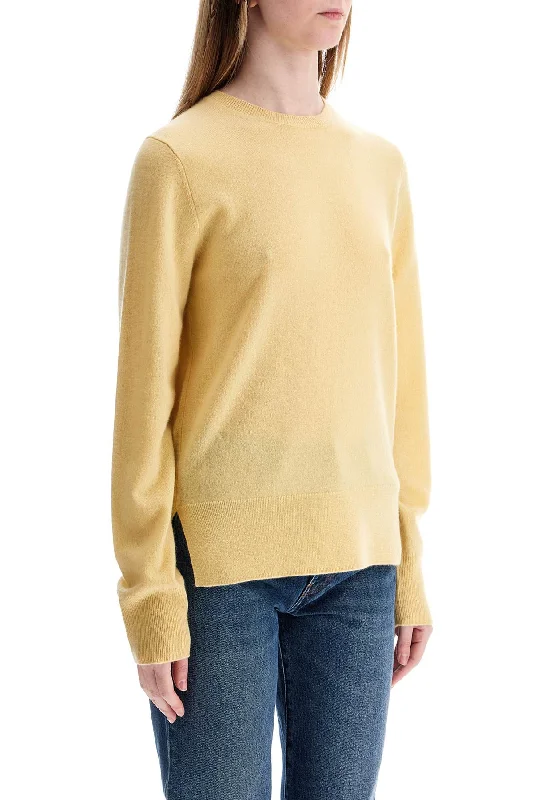 Elevate Your Wardrobe Toteme Soft Yellow Cashmere Sweater Crew Neck