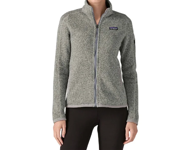 Pastel Styles Women's Better Sweater Jacket In Birch White