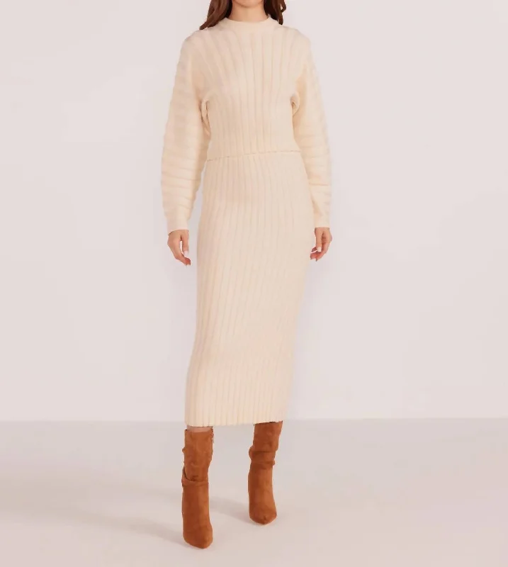 Wardrobe Upgrade Layla Ribbed Sweater In White