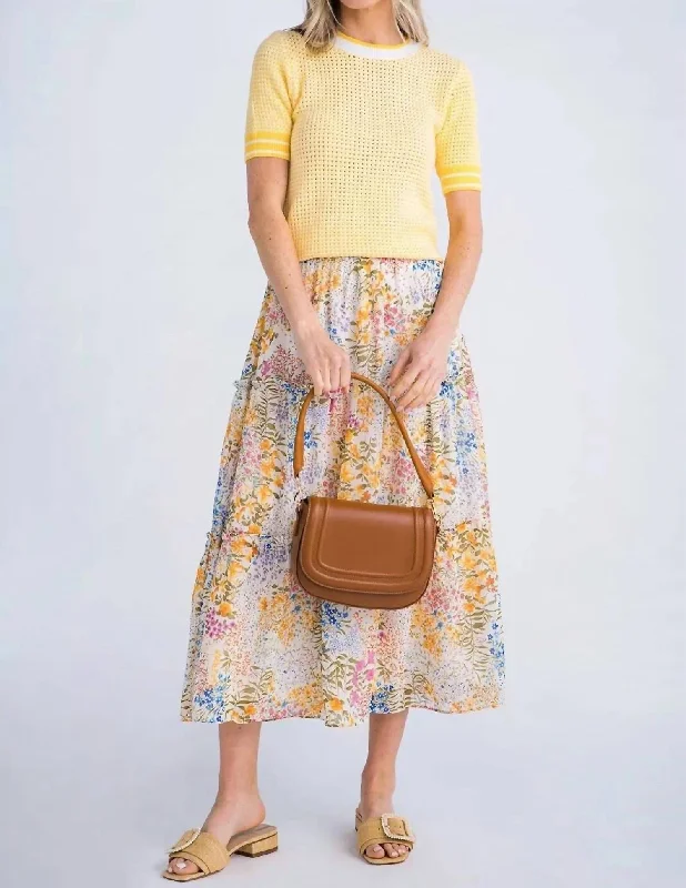 Hot Sale Kanne Knit Top In Bright Yellow