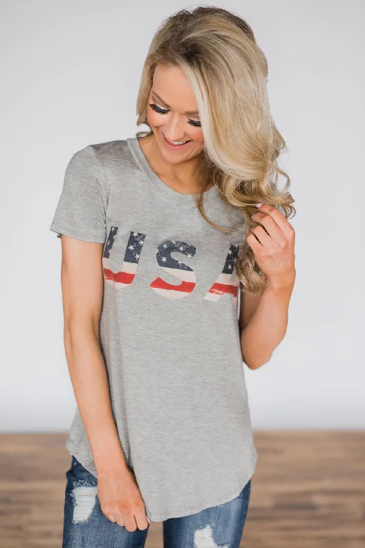 Chic & Cozy Collection Home Grown Grey Top