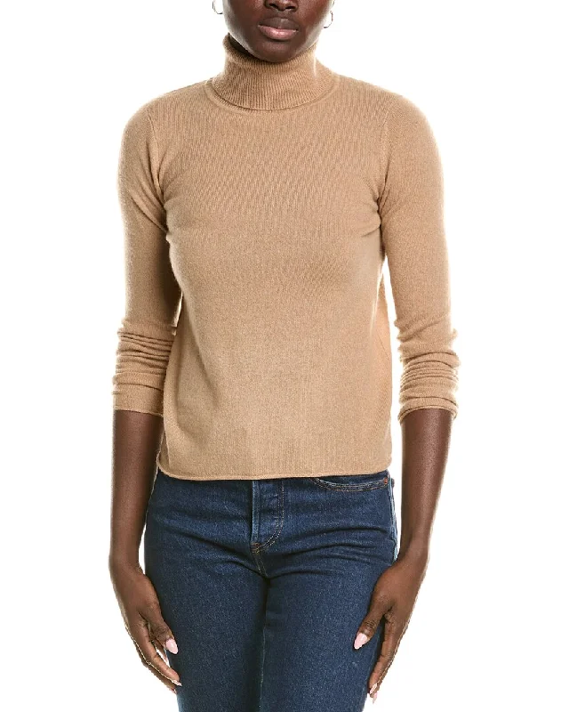 Style Beyond Borders sofiacashmere Roll Cuff & Hem Turtleneck Sweater