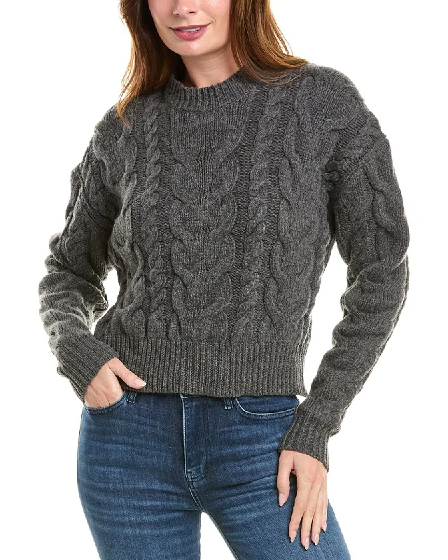 Everyday Glamour FRAME Denim Cable Wool Sweater