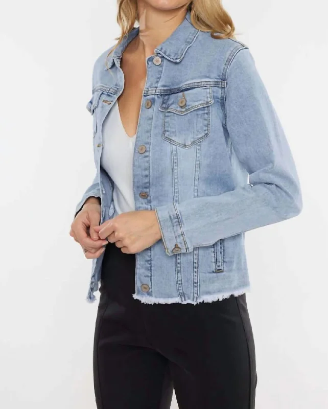 Women's Clothes For Work Events Zoey Denim Jacket In Medium Denim