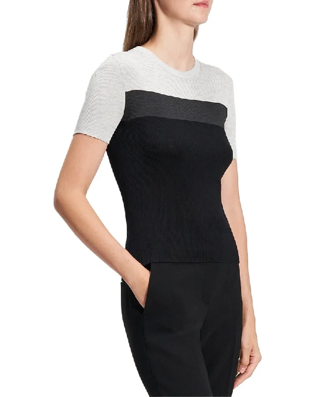 Exclusive Sale Theory Silk Basic Tee