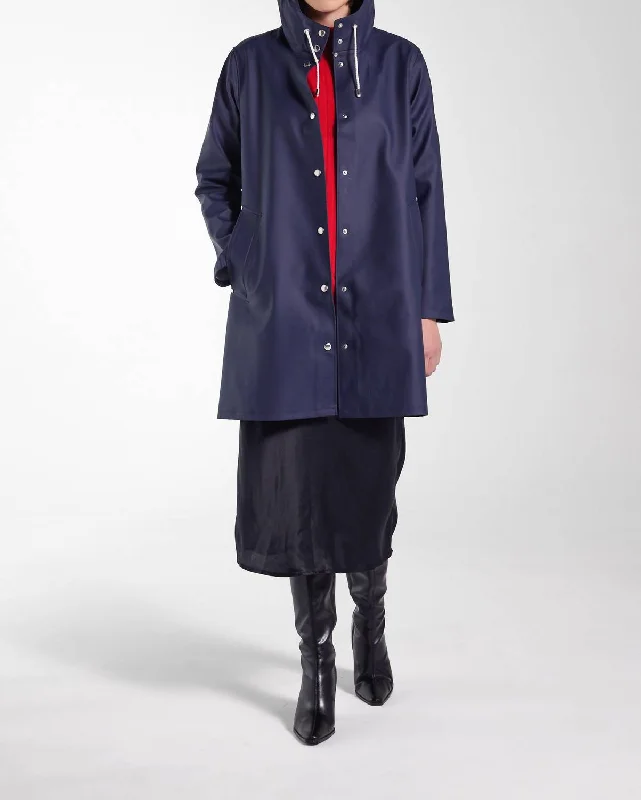 Best Online Clothing Boutiques Mosebacke Raincoat Jacket In Navy