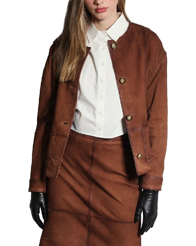 Women's Comfy Attire For Lounging Walter Baker Palmer Relaxed Fit Suede Jacket