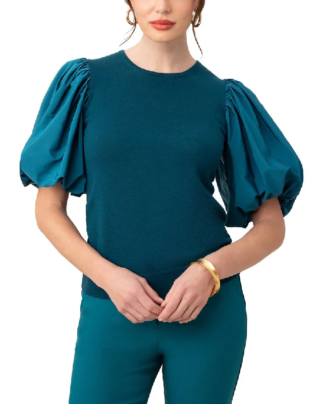 Flowing Silhouette Trina Turk Rhea Wool Pullover