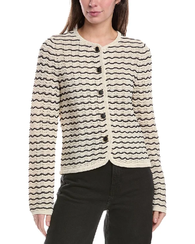 High End Designer Brands Discount rag & bone Elisa Stripe Cardigan
