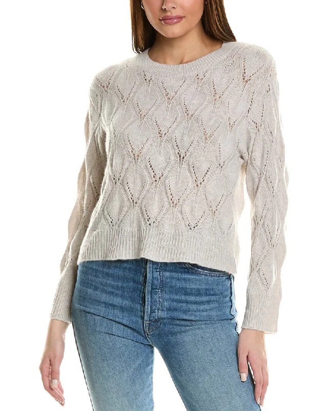 Trendy Aesthetics Autumn Cashmere Pointelle Cashmere Sweater